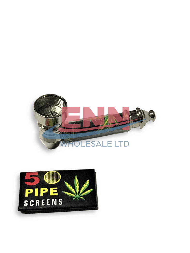 Classic Metal Pipe + Screen - Pack of 12