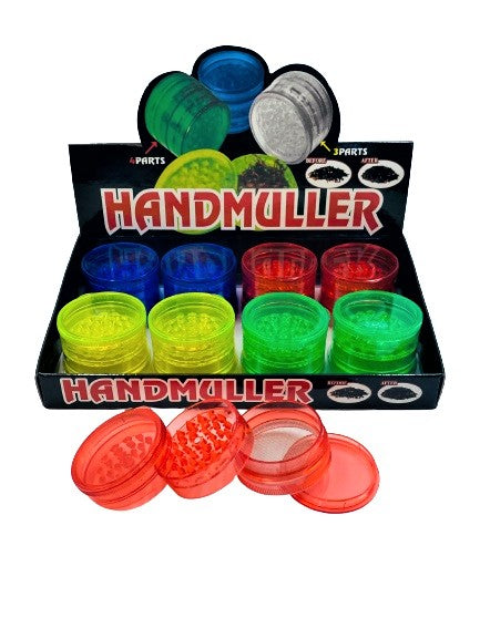 4 Part Acrylic Grinder (HX-032) Box of 8