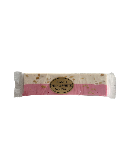 Pink & White Peanut Nougat Bar 120g -Pack of 24