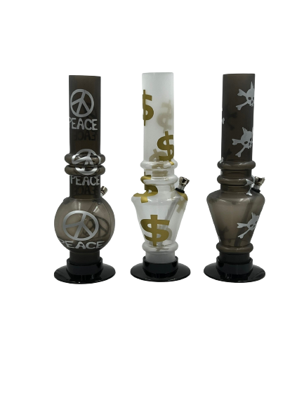 30cm Assorted Colours Acrylic Bong- SM-1682
