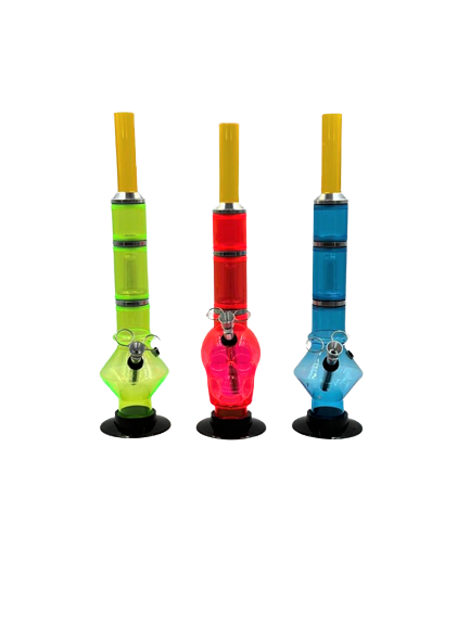 30cm Assorted Colours Acrylic Bong- SM-2130