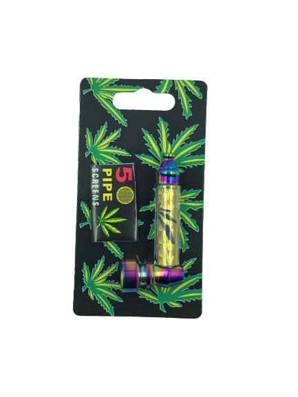 7cm Rainbow Metal Pipe + Screen (SM-2140)