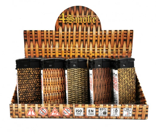 Weave Design Electronic Lighters - Pack of 25