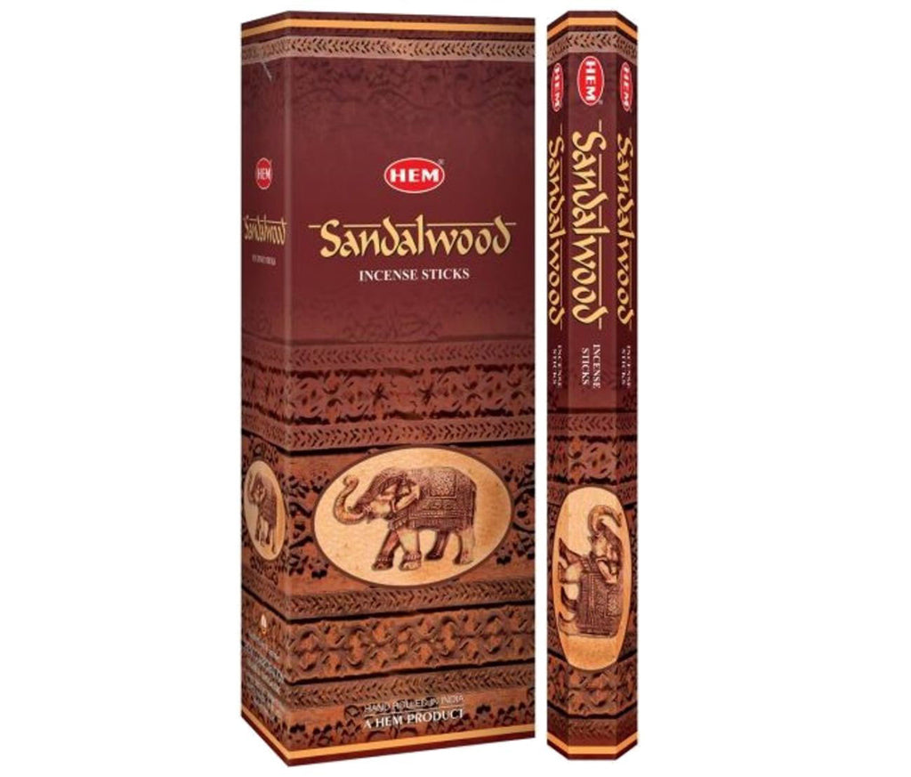 Hem Incense Sticks Sandalwood - Pack of 6
