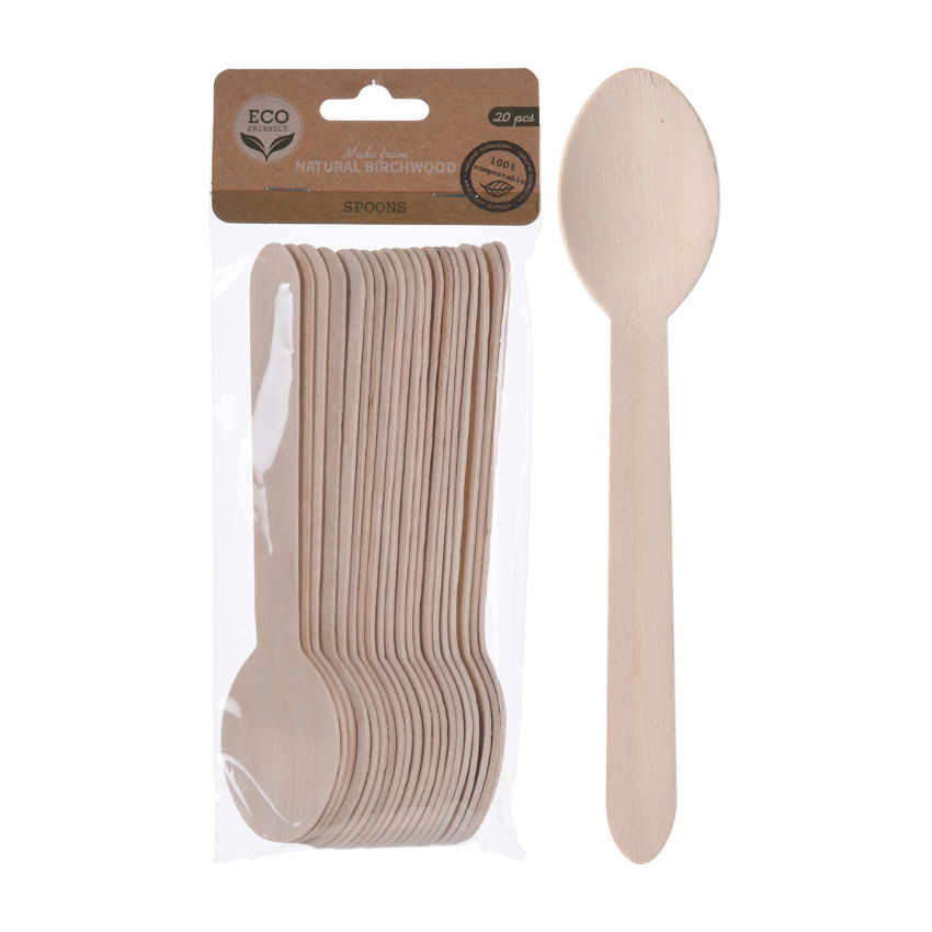 Wooden Spoons - Pack of 20