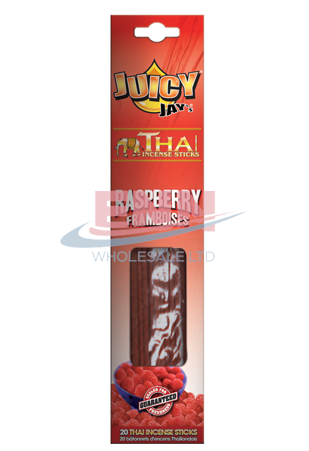 Juicy Jay Raspberry Incense Sticks - Pack of 12