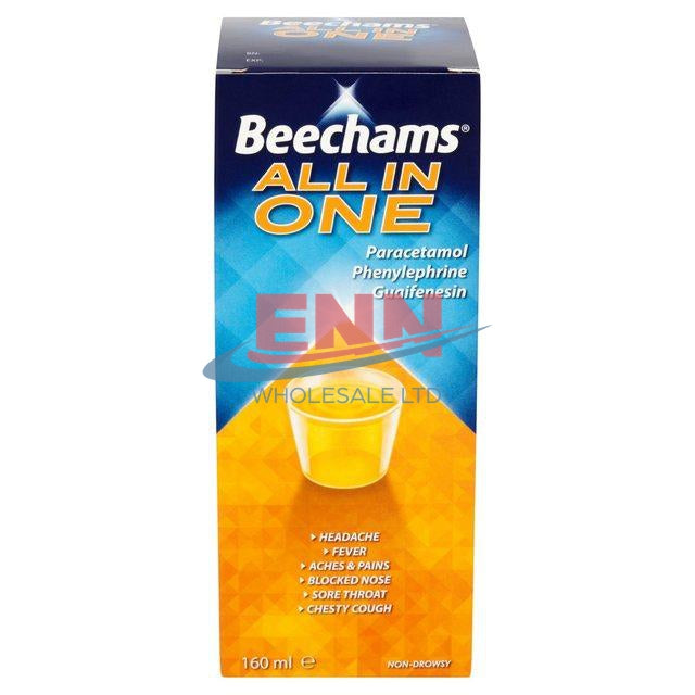 Beechams All in One Cold & Flu Liquid - Pack of 6