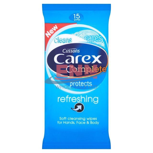 Carex Refreshing Pocket Wipes - Pack of 12
