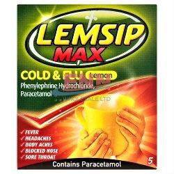 Lemsip Max Cold & Flue Lemon - Pack of 6