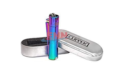 Clipper Metal Rainbow Lighters + Gift Box - Pack of 12