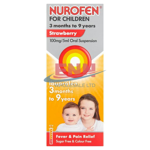 Nurofen Strawberry For Children 100ml - Pack of 6