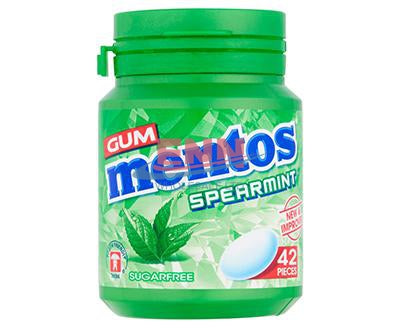 Mentos Sf Spearmint Gum Bottle - Pack of 6