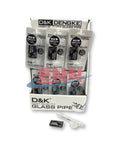 SM-2193 - Clear Glass Pipe Display Set - Box of 24