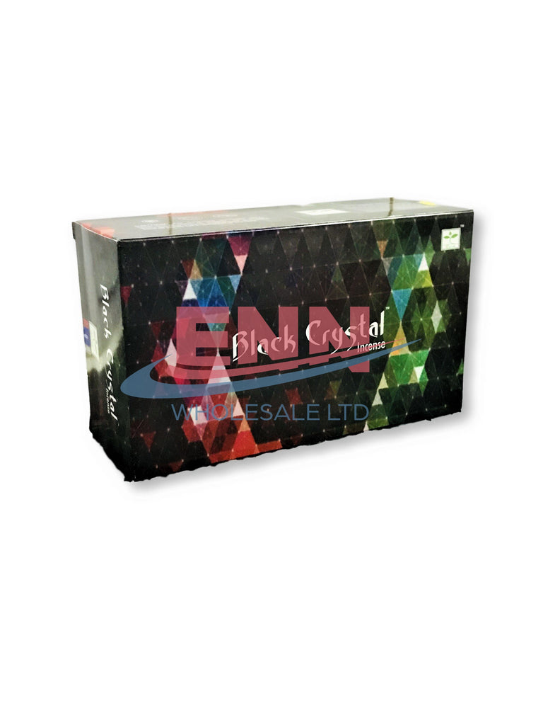 Satya Black Crystal Incense Sticks - Pack of 12