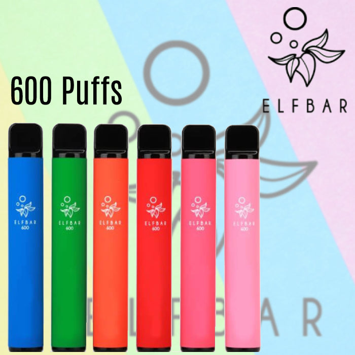 Elf Bar 600 Puffs-2% -Pack of 10