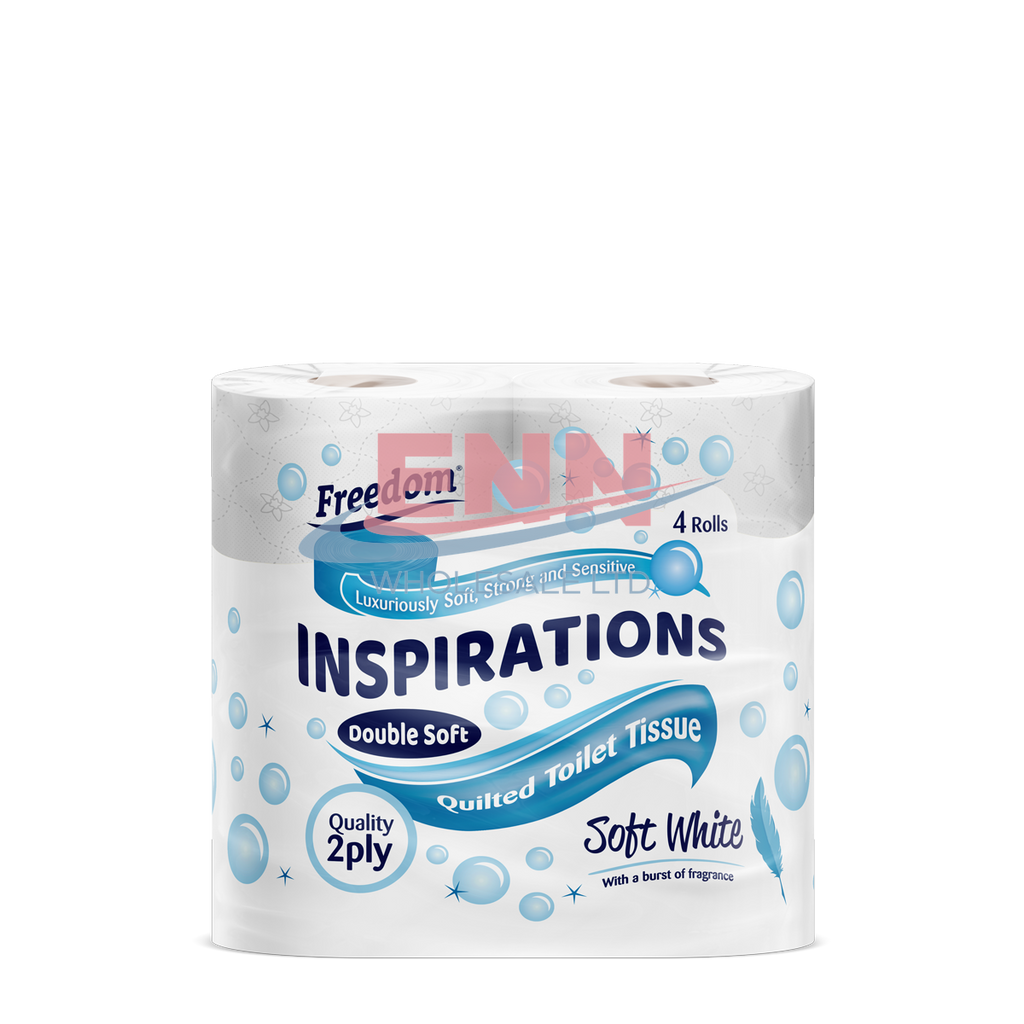Freedom Toilet Paper 4pk White - Pack of 10