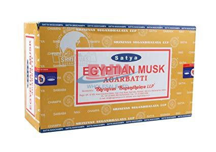 Satya Egyptian Musk Incense Sticks - Pack of 12