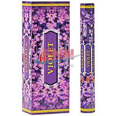 Hem Incense Sticks Violet - Pack of 6