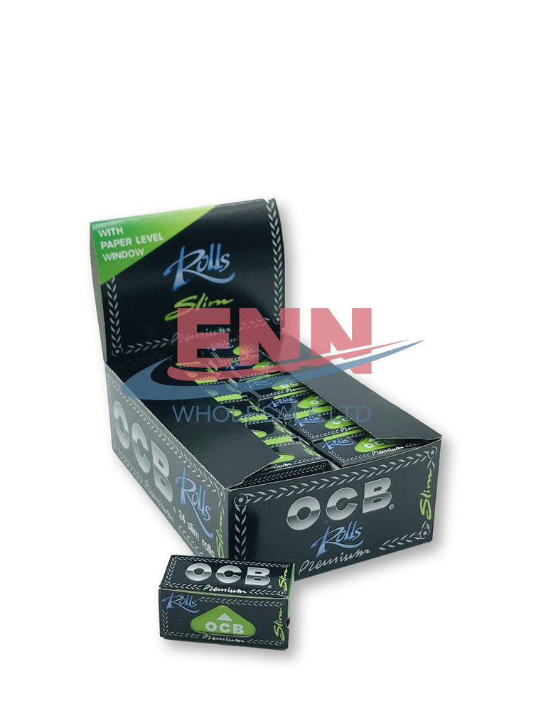 OCB Black Slim Rolls - Pack of 24