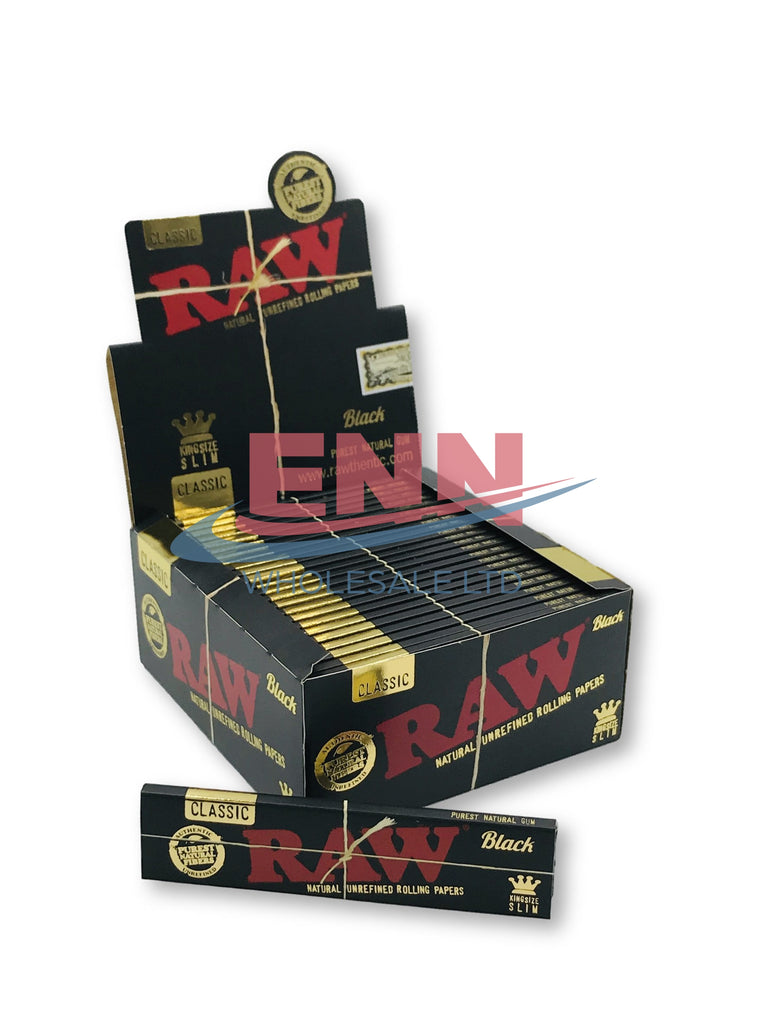 Raw Black KS Slim - Pack of 50