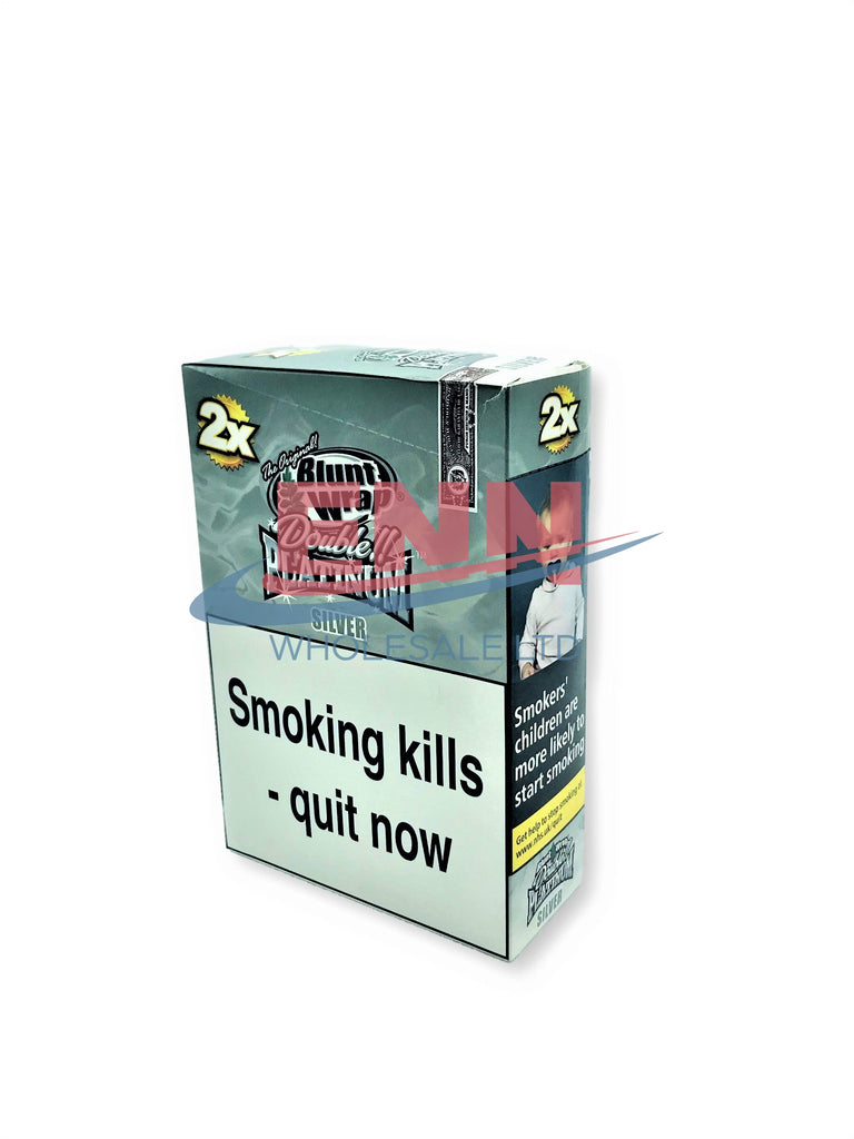 Double Platinum Blunt Wrap Silver ( Berries ) - Pack of 25 x2