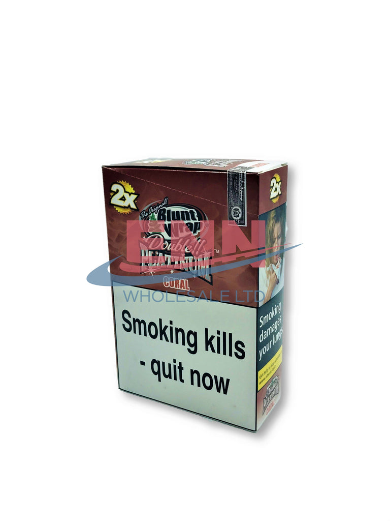Double Platinum Blunt Wrap Coral (Gin & Juice) - Pack of 25 x2