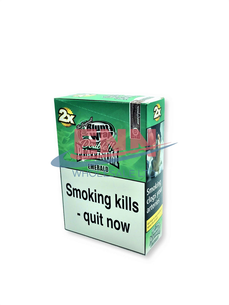 Double Platinum Blunt Wrap Emerald (Kush) - Pack of 25 x2
