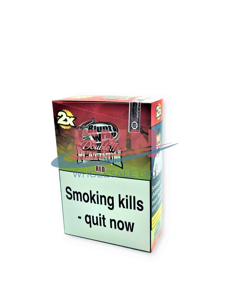 Double Platinum Blunt Wrap Red (Strawberry Kiwi) - Pack of 25 x2