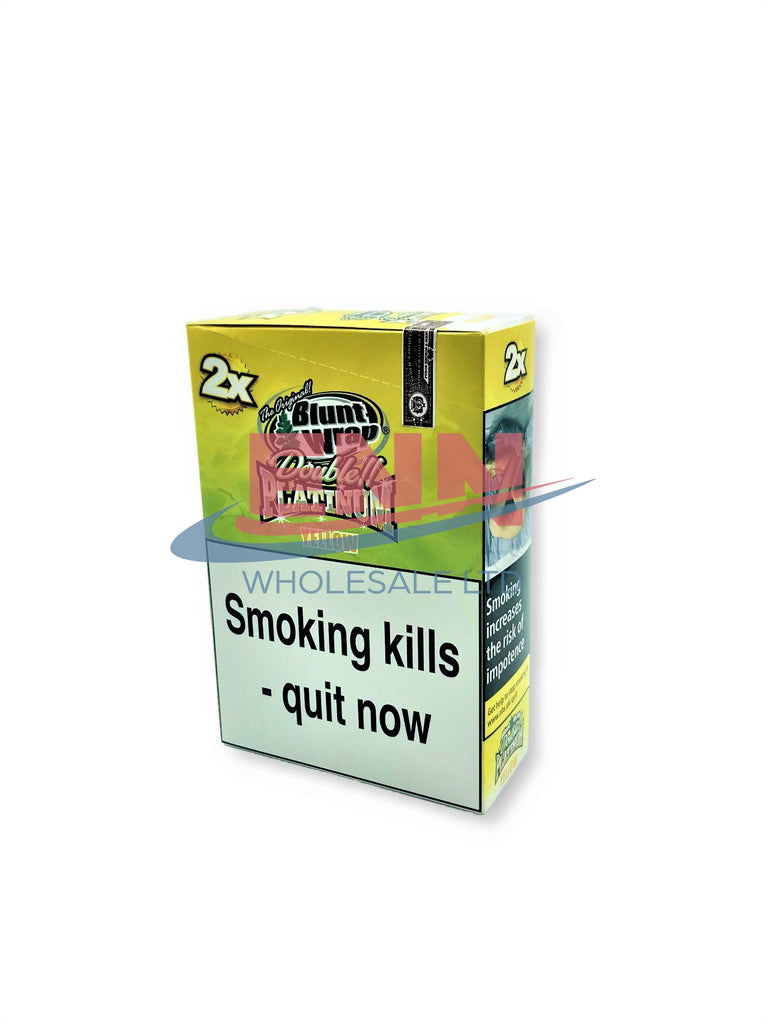 Double Platinum Blunt Wrap Yellow (Mello Mango) - Pack of 25 x2