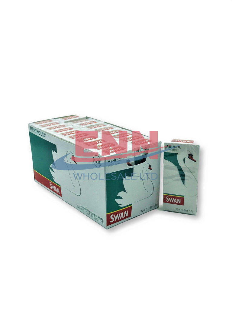 Swan Menthol Extra Slim Filter Tips - Pack of 20