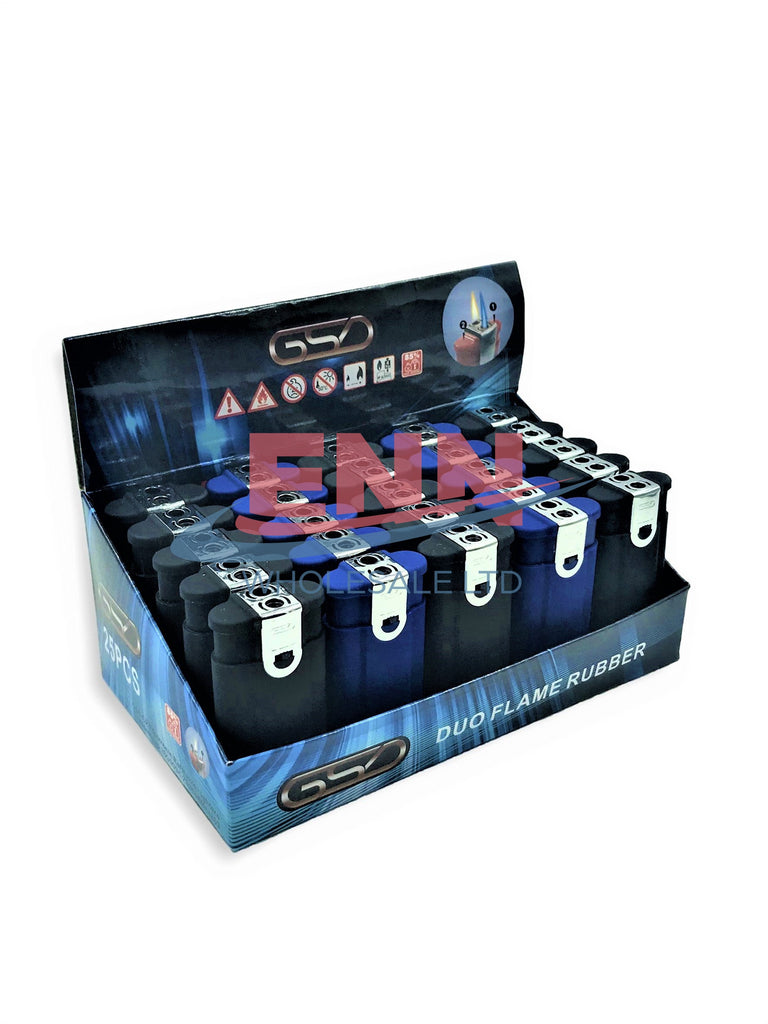 GSD Duo Flame Rubber Lighters - Pack of 25