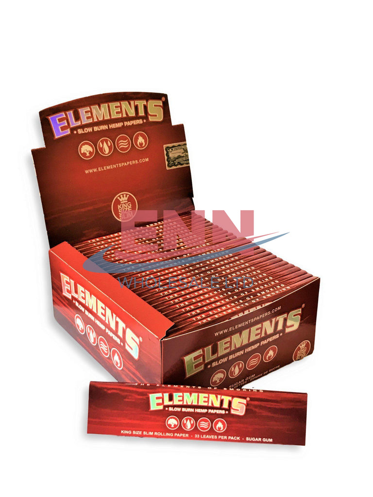 Elements Red KS Slim - Pack of 50