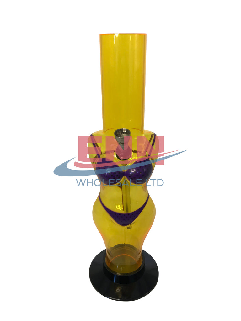 32cm Assorted Colours Bikini Acrylic Bong - SM-1009