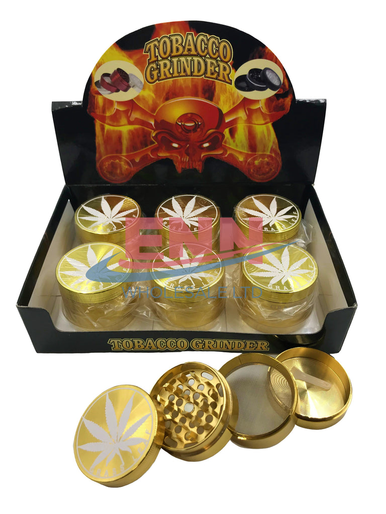 4 Part Gold Metal Grinder (HX-524G)