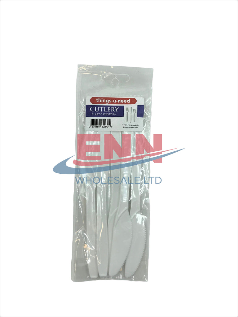 Plastic Knifes 8pk - Pack of 6