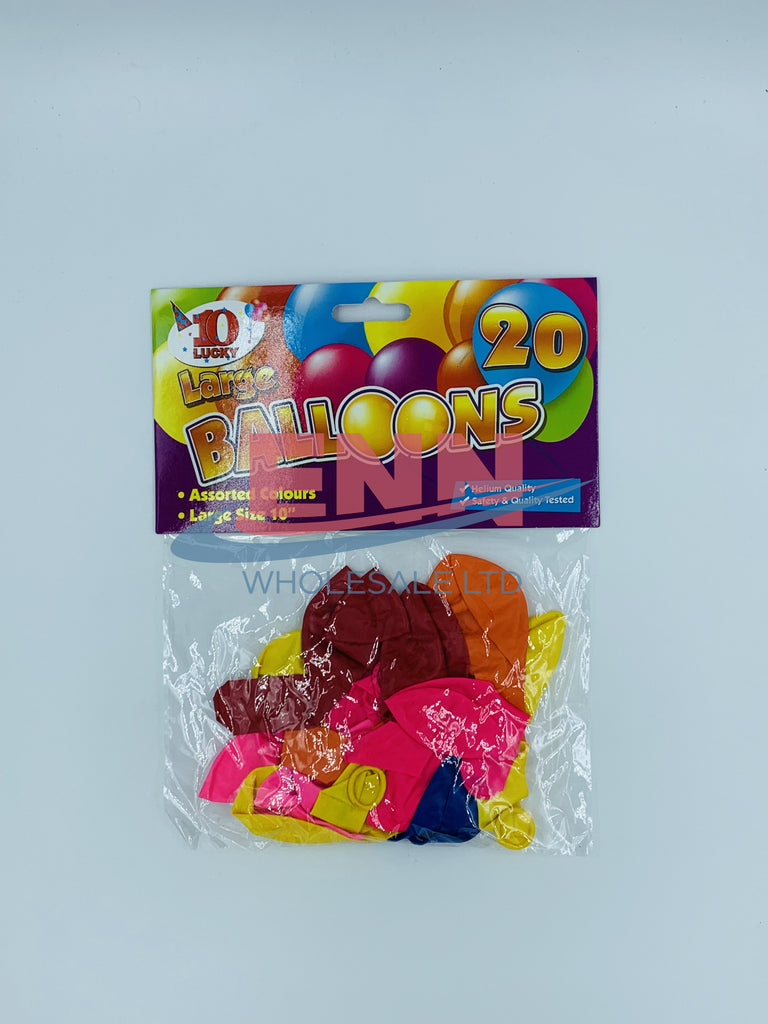 Party Balloons 20pk - Pack of 10