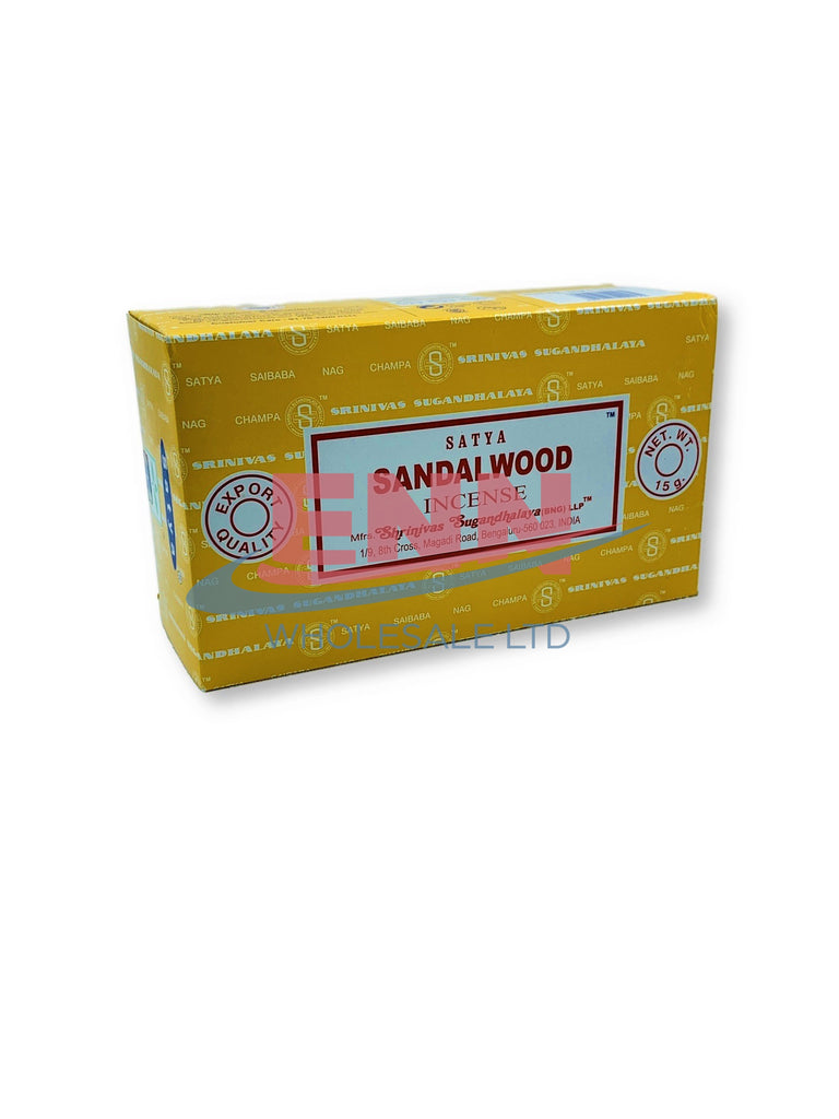 Satya Sandalwood Incense Sticks - Pack of 12
