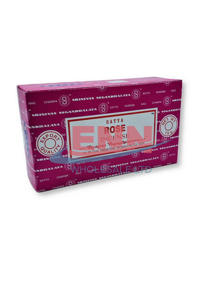Satya Rose Incense Sticks - Pack of 12