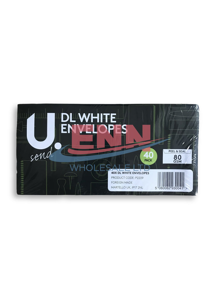 White Envelopes - Pack of 40