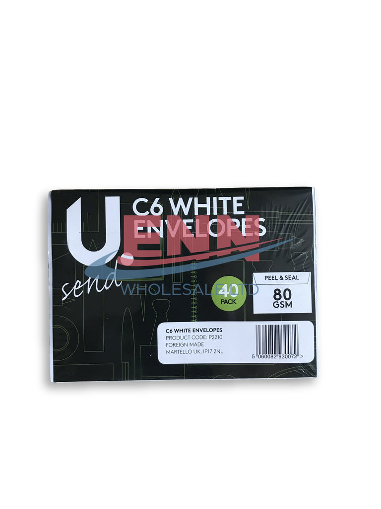 C6 White Envelopes - Pack of 40