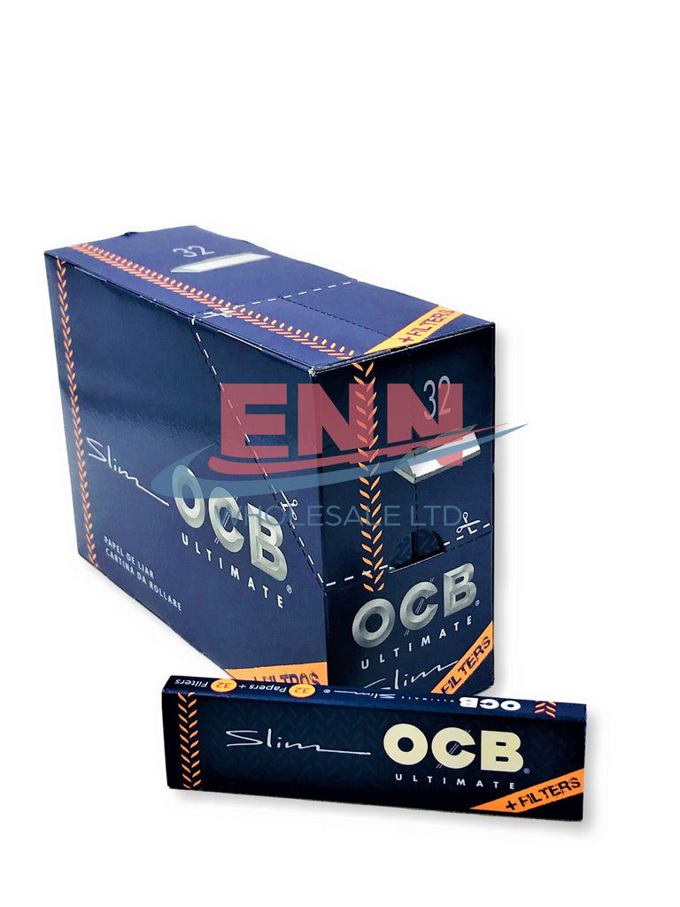 OCB Ultimate KS + Tips (Blue) - Pack of 32