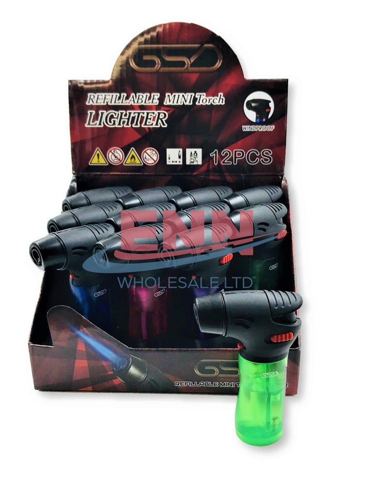 GSD Mini Torch Lighters - Pack of 12