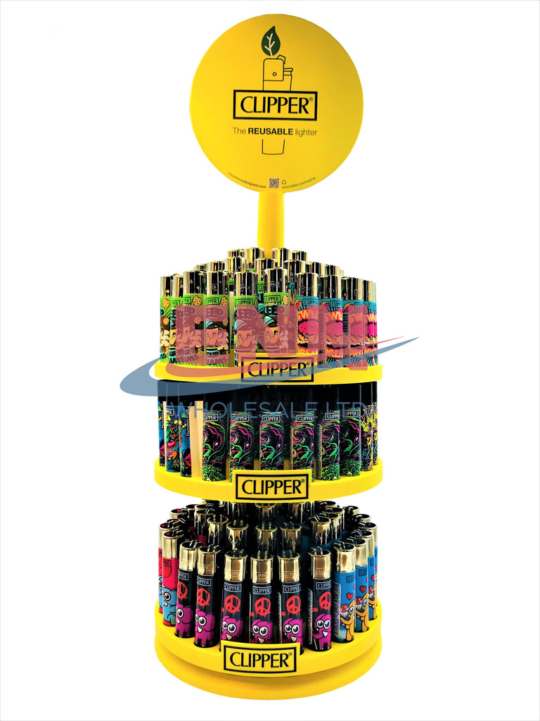 Clipper Display Carousel 144 + 12 Free Lighters