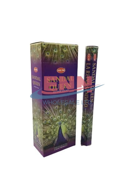 Hem Incense Sticks Sandal Queen - Pack of 6