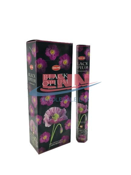 Hem Incense Sticks Black Opium - Pack of 6