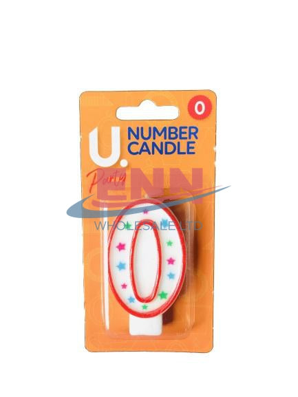 Number 0 Candle