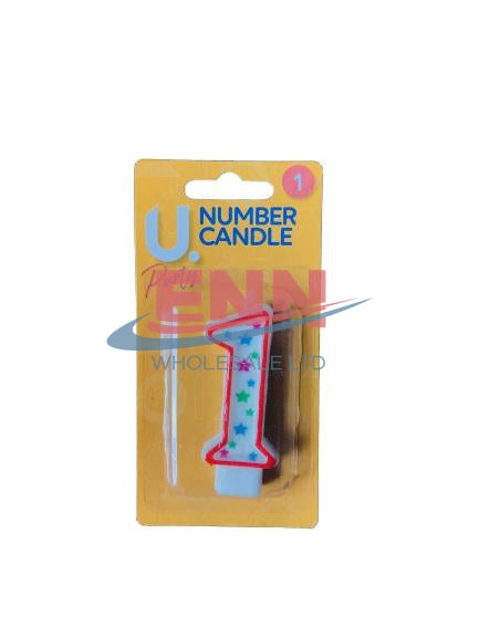 Number 1 Candle