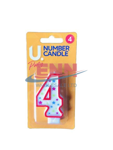 Number 4 Candle