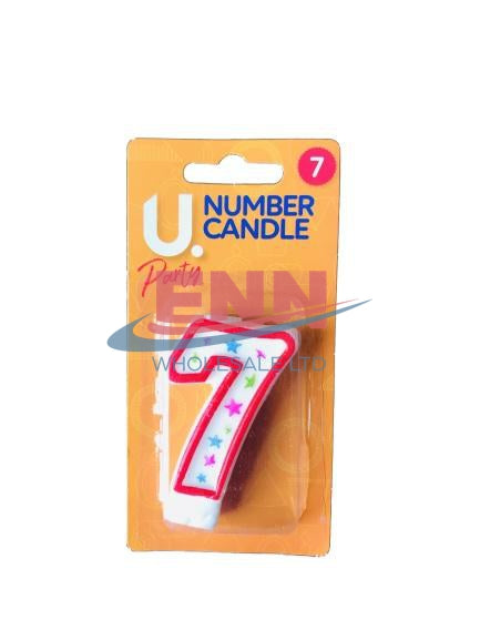 Number 7 Candle