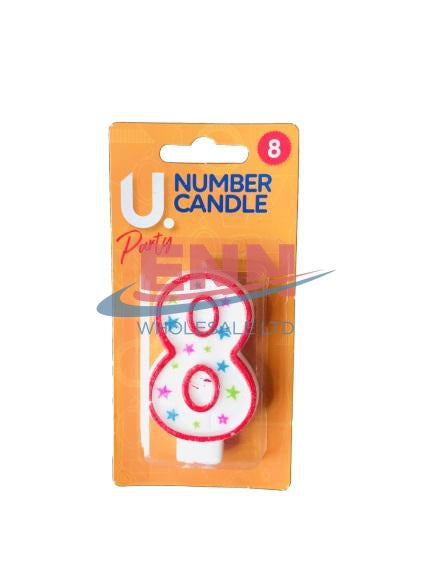 Number 8 Candle